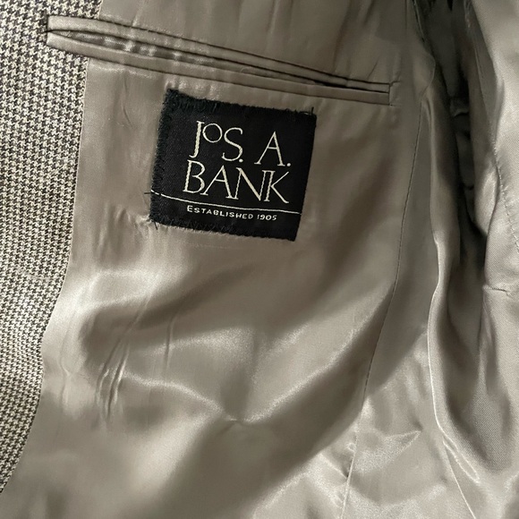 SALE 40R Jos A Bank mens wool jacket sport coat Houndstooth EUC - Picture 9 of 9